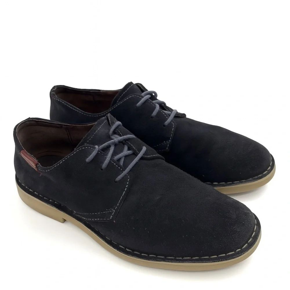 Johnston & Murphy Suede Shoes Sz 8.5 | Dark Gray | Dress or Casual | Lace-Up